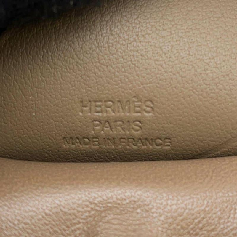 エルメス バッグチャーム ロデオ ペガサスMM エトゥープ ラムスキン W刻印