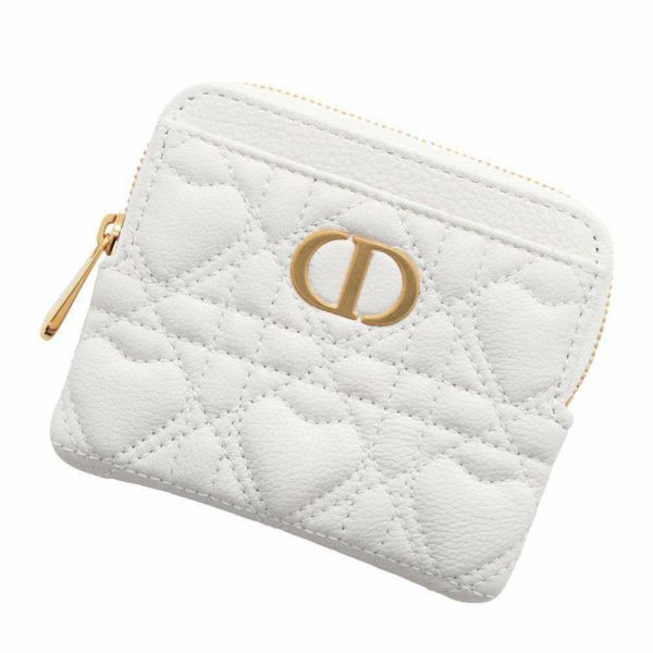 クリスチャン・ディオール コインケース カロ レザー S5177UNID Christian Dior 財布 白