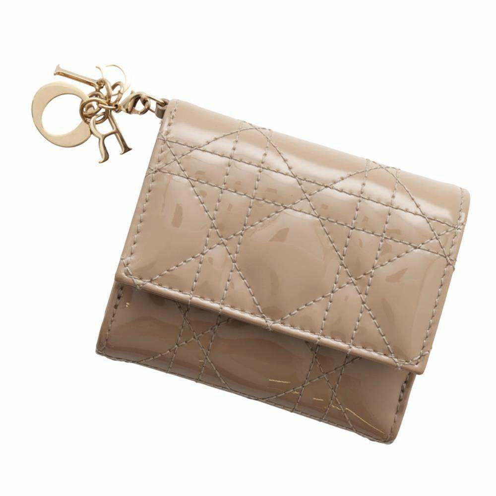 クリスチャン・ディオール 三つ折り財布 レディディオール ロータスウォレット カナージュ S0181OVRB_M413 財布 日本限定