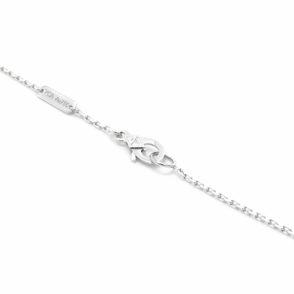 ヴァンクリ ネックレス ヴィンテージ アルハンブラ ギヨシェ ダイヤ 1P K18WG/K18PG VCARPNTH00 2024年ホリデー限定