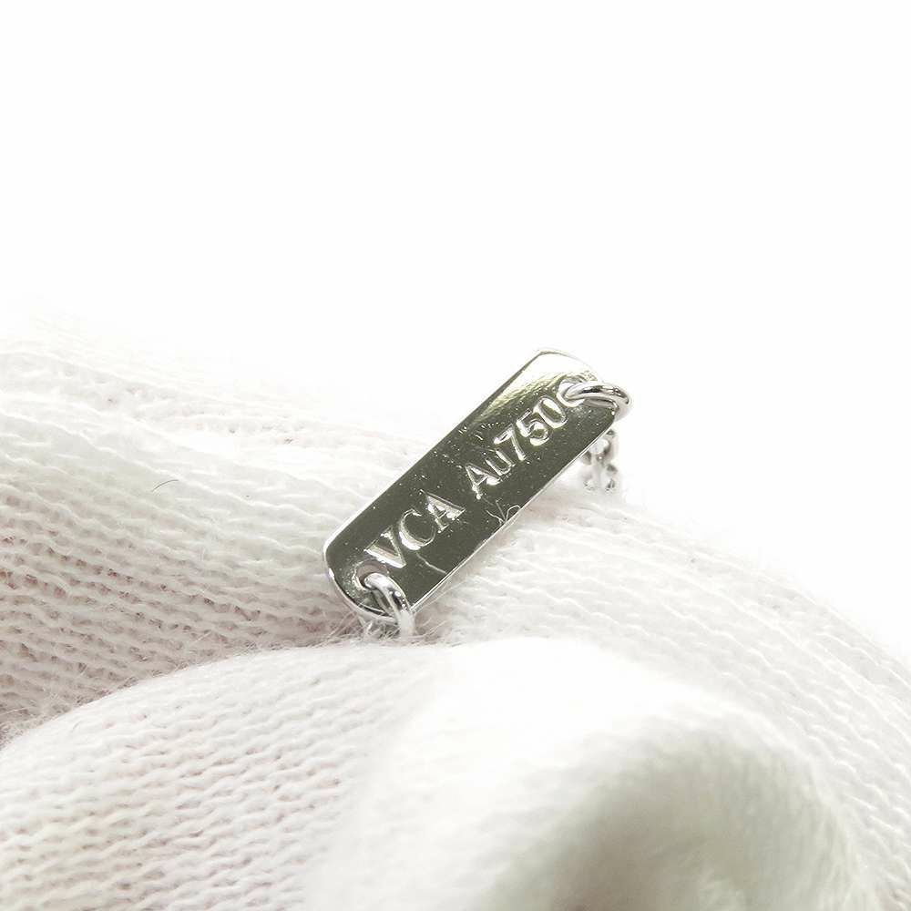 ヴァンクリ ネックレス ヴィンテージ アルハンブラ ギヨシェ ダイヤ 1P K18WG/K18PG VCARPNTH00 2024年ホリデー限定