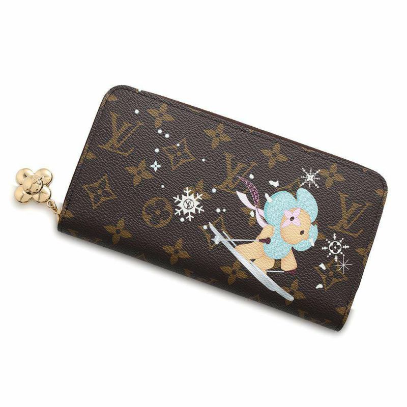 ルイヴィトン 長財布 モノグラム ヴィヴィエンヌ ジッピー・ウォレット M12223 ラウンドファスナー ブルー