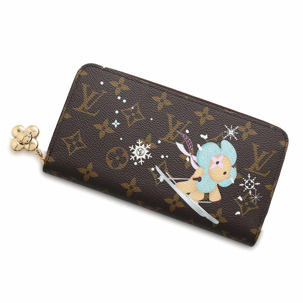 ルイヴィトン 長財布 モノグラム ヴィヴィエンヌ ジッピー・ウォレット M12223 ラウンドファスナー ブルー