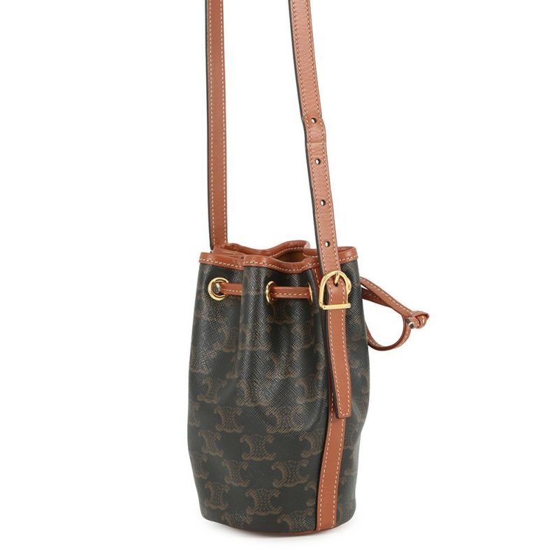 セリーヌ ショルダーバッグ トリオンフ マイクロ ドローストリング PVC レザー 10H492 CELINE