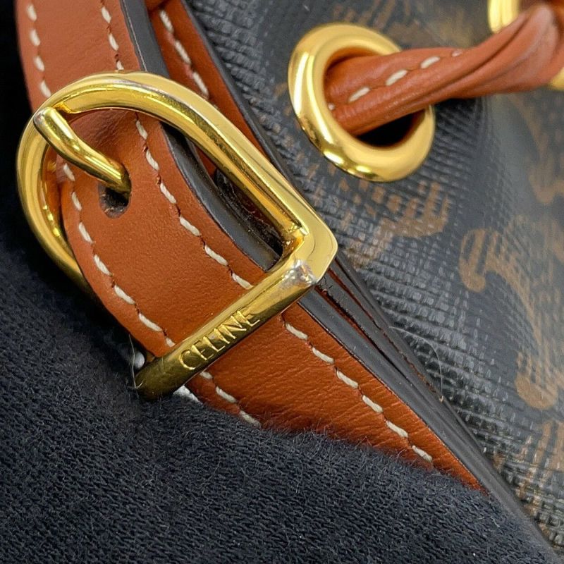 セリーヌ ショルダーバッグ トリオンフ マイクロ ドローストリング PVC レザー 10H492 CELINE