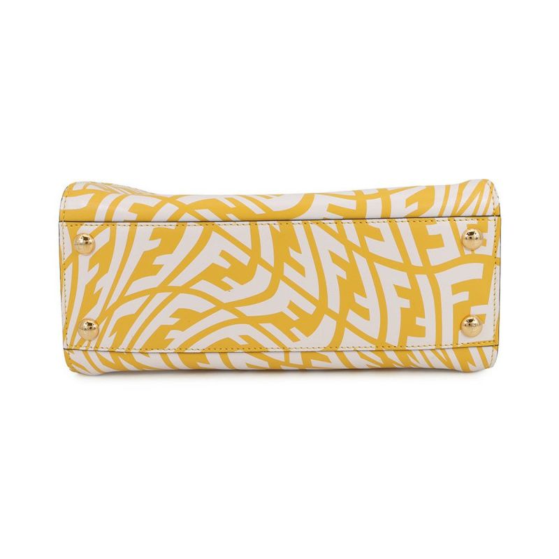 フェンディ ハンドバッグ FF ヴァーディゴ ピーカブー ミニ レザー 8BN244 FENDI 2way