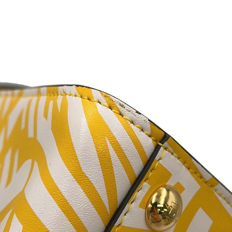 フェンディ ハンドバッグ FF ヴァーディゴ ピーカブー ミニ レザー 8BN244 FENDI 2way