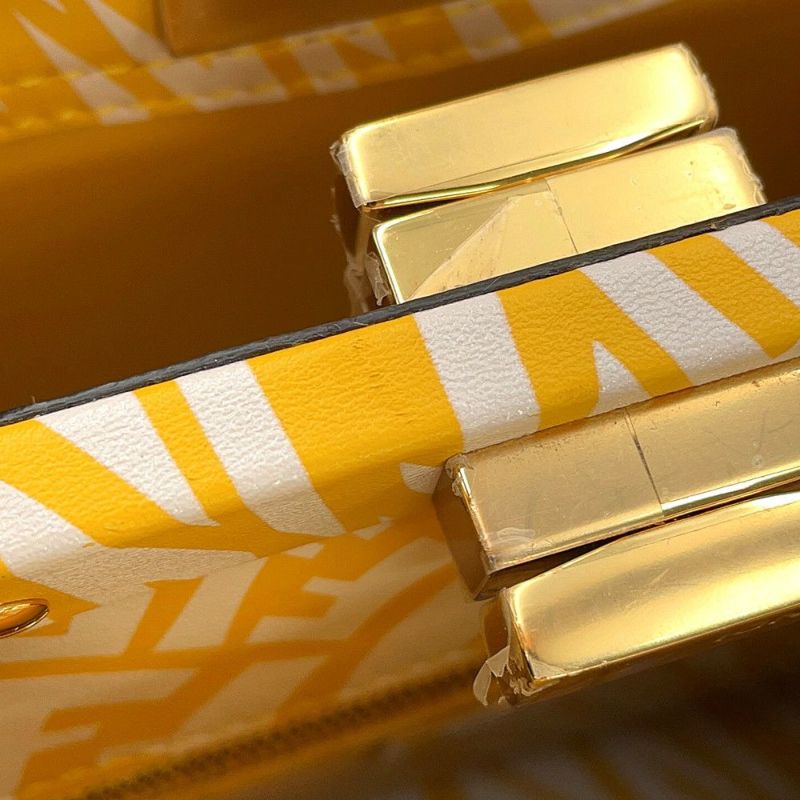 フェンディ ハンドバッグ FF ヴァーディゴ ピーカブー ミニ レザー 8BN244 FENDI 2way