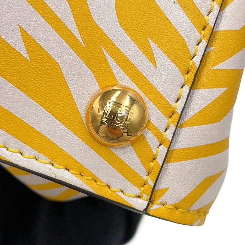 フェンディ ハンドバッグ FF ヴァーディゴ ピーカブー ミニ レザー 8BN244 FENDI 2way