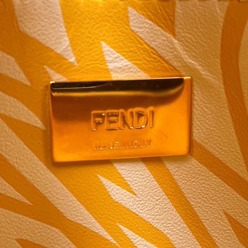 フェンディ ハンドバッグ FF ヴァーディゴ ピーカブー ミニ レザー 8BN244 FENDI 2way