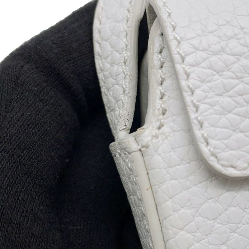 ロエベ ポーチ ロゴ レザー  LOEWE 小物入れ 白