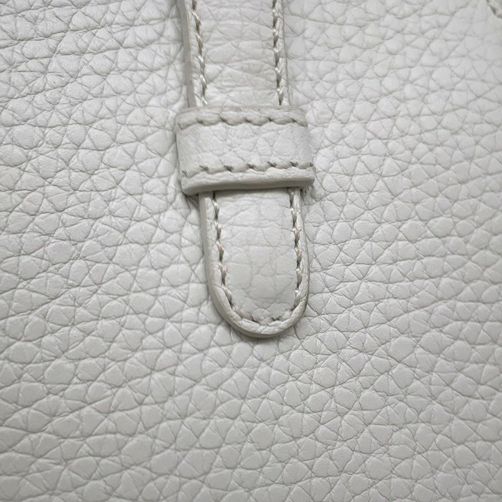 ロエベ ポーチ ロゴ レザー  LOEWE 小物入れ 白