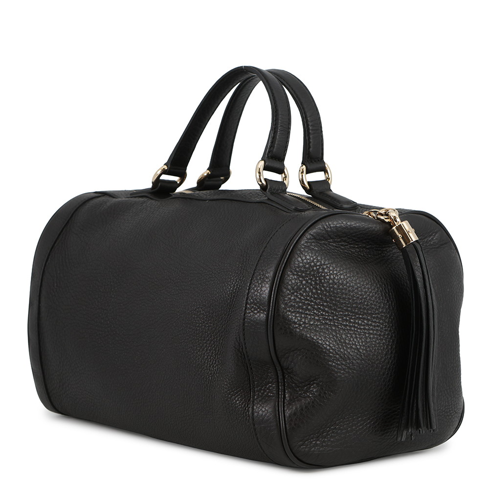 グッチ ハンドバッグ ソーホー インターロッキングG ミニボストンバッグ レザー 282302 GUCCI 黒