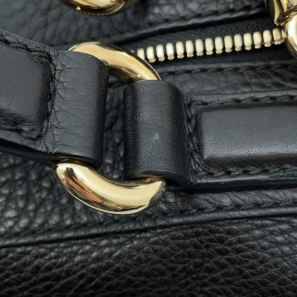 グッチ ハンドバッグ ソーホー インターロッキングG ミニボストンバッグ レザー 282302 GUCCI 黒