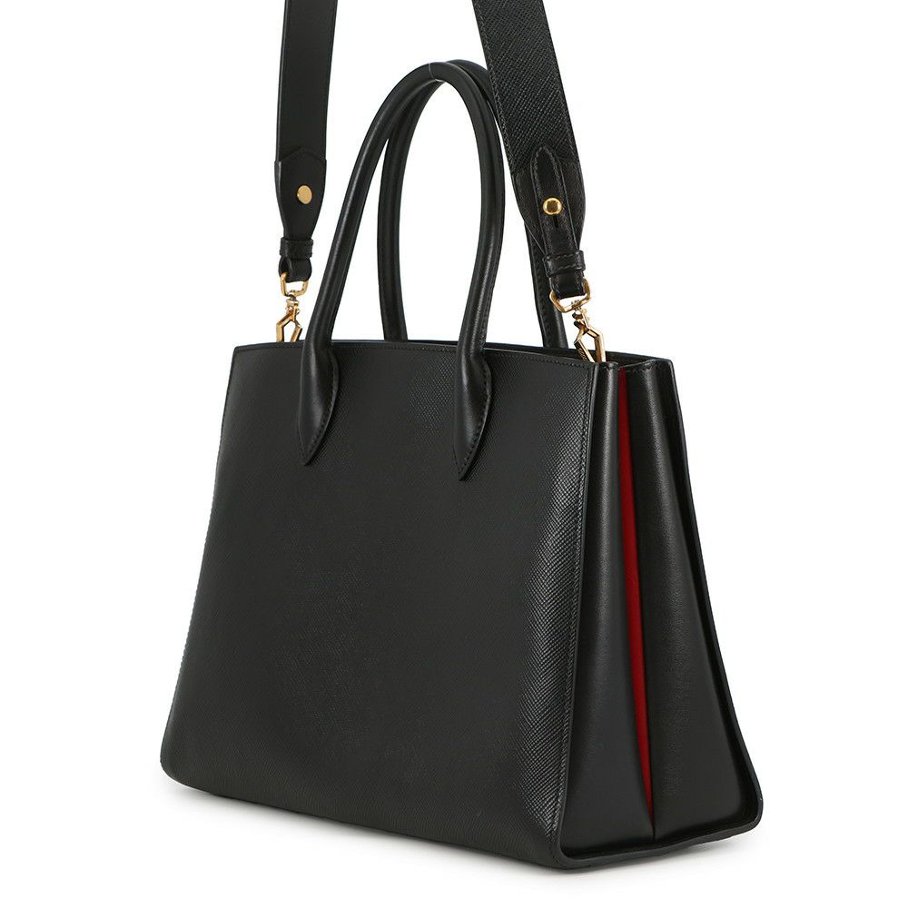 プラダ トートバッグ サフィアーノレザー 1BA153 PRADA 2way 黒