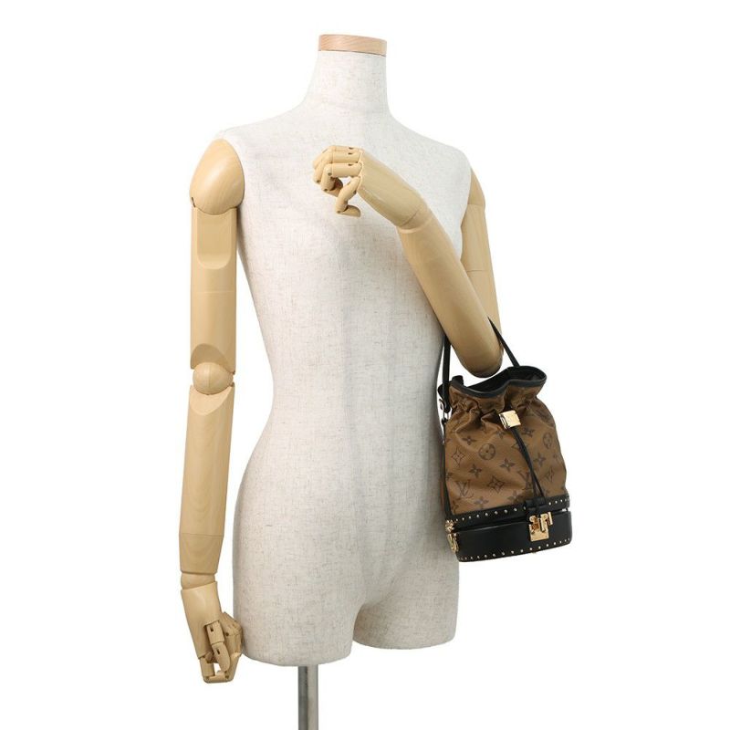 ルイヴィトン ハンドバッグ モノグラム・リバース プティット・ノエ・トランク M43511 ヴィトン バッグ 2way ショルダー 巾着