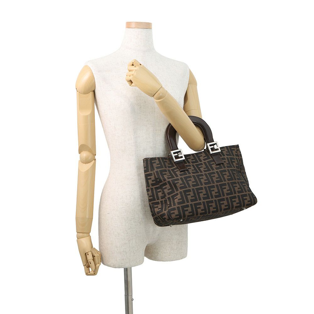 フェンディ FENDI ズッカ柄 キャンバス×レザー ワンショルダーバッグ