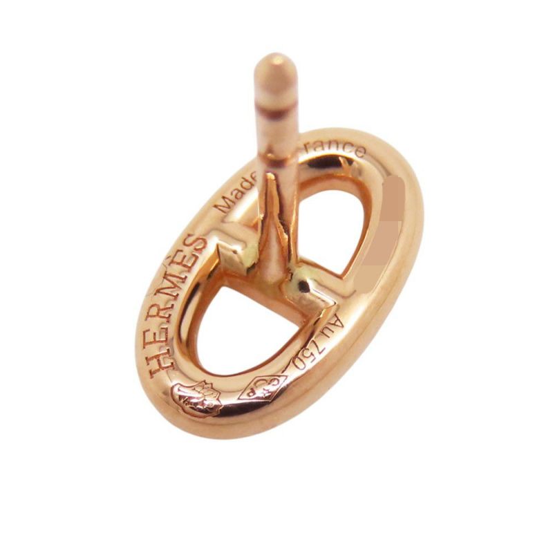 エルメス ピアス ファランドール シェーヌダンクルモチーフ TPM K18PGピンクゴールド HERMES ジュエリー