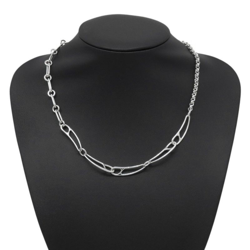 エルメス ネックレス シェーヌダンクル パンク ネックレスLG SV925シルバー HERMES ジュエリー