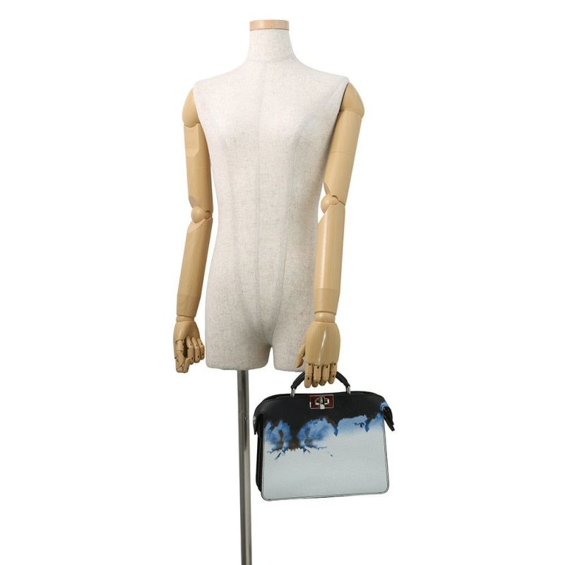 フェンディ ハンドバッグ ピーカブー アイシーユー エックスクロス スモール レザー 7VA530 FENDI 2way 黒