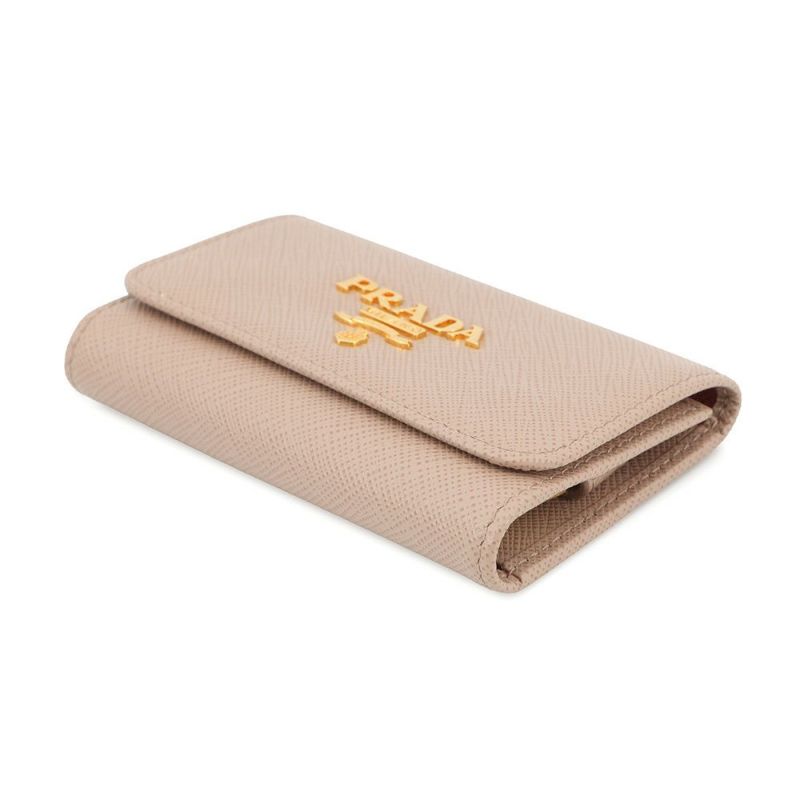 プラダ 4連キーケース サフィアーノ 1PG004 PRADA キーケース キーリング付き