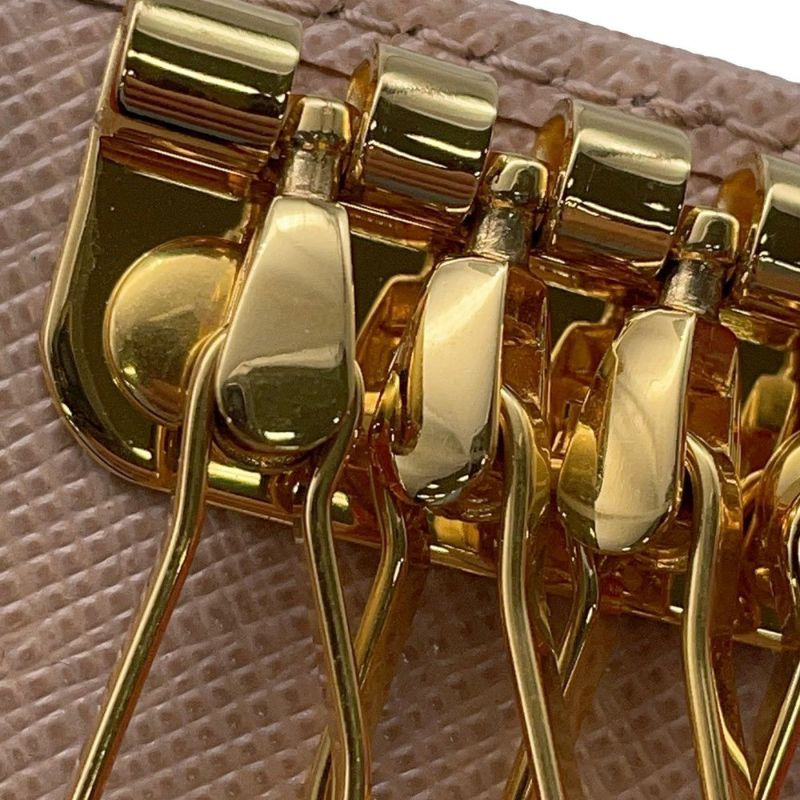 プラダ 4連キーケース サフィアーノ 1PG004 PRADA キーケース キーリング付き