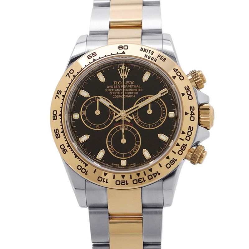 ロレックス コスモグラフ デイトナ コンビ SS/K18YG ランダムシリアル ルーレット 116503 ROLEX 腕時計 黒文字盤