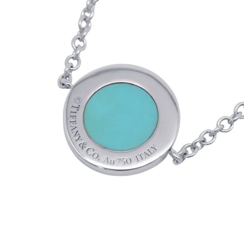 ティファニー ブレスレット T TWO サークル ダイヤモンド/ターコイズ K18WGホワイトゴールド Tiffany&Co.