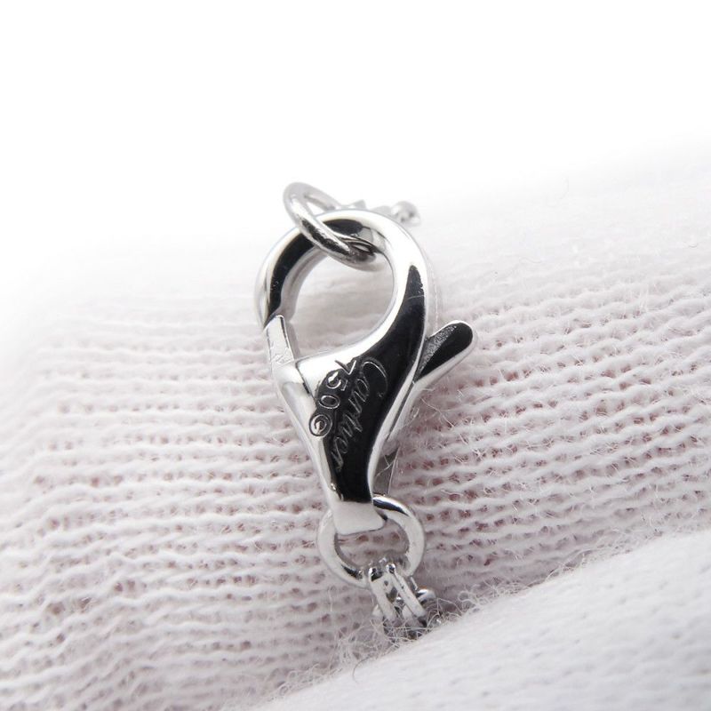 カルティエ ネックレス LOVE サークル ダイヤモンド 2P 計0.03ct K18WGホワイトゴールド B7219400 Cartier ラブ ペンダント