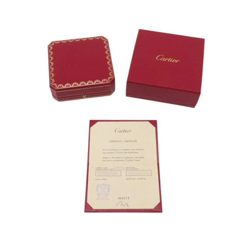 カルティエ ネックレス LOVE サークル ダイヤモンド 2P 計0.03ct K18WGホワイトゴールド B7219400 Cartier ラブ ペンダント