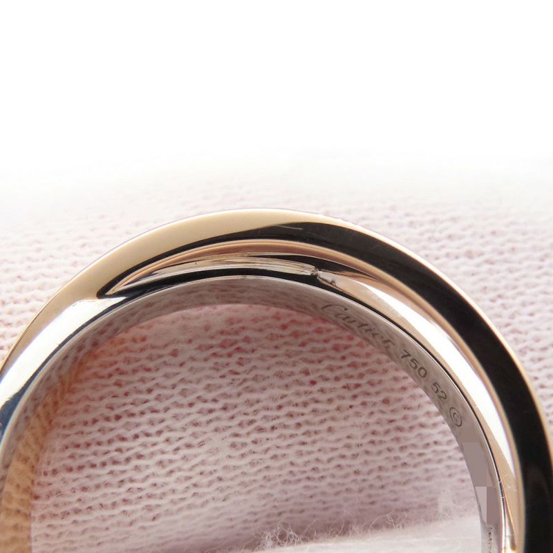 カルティエ リング ビー ラブ LOVE ダイヤモンド K18PGピンクゴールド/K18WGホワイトゴールド リングサイズ52 Cartier 指輪