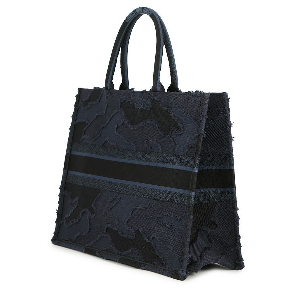 クリスチャン・ディオール トートバッグ カモフラージュ ブックトート ラージ キャンバス Christian Dior