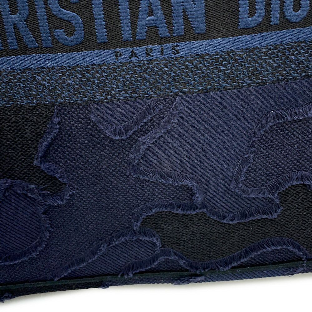 クリスチャン・ディオール トートバッグ カモフラージュ ブックトート ラージ キャンバス Christian Dior