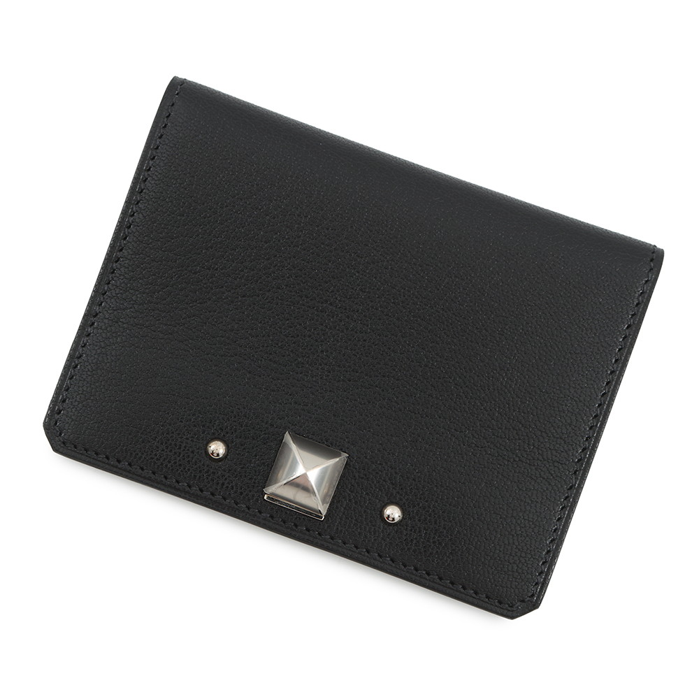 エルメス カードケース メドール ブラック/シルバー金具 シェブルシャムキラ B刻印