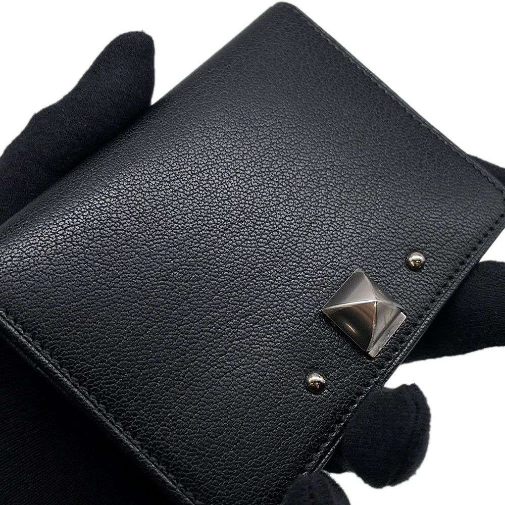 エルメス カードケース メドール ブラック/シルバー金具 シェブルシャムキラ B刻印