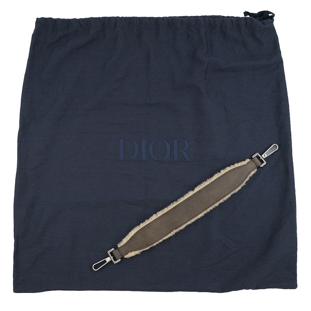 クリスチャン・ディオール ショルダーバッグ サドル レザー ムートン Christian Dior 2way