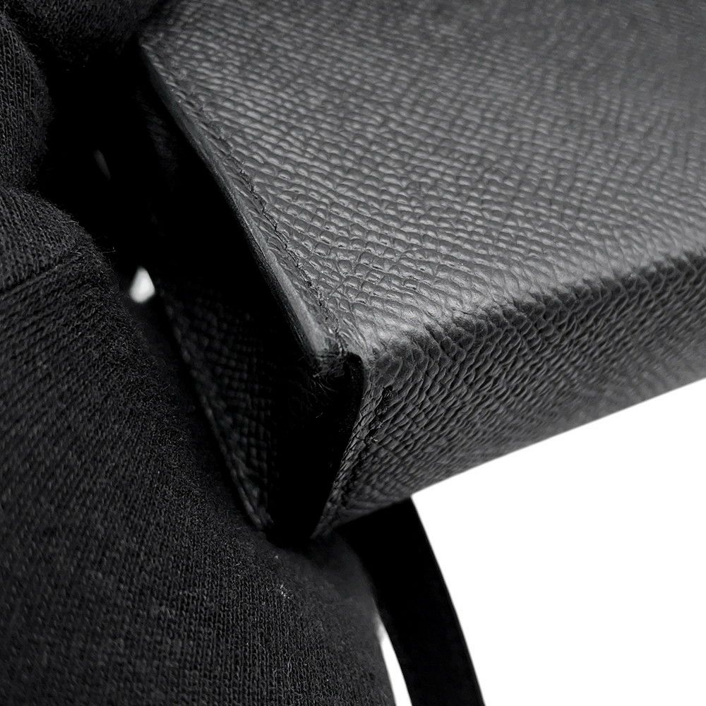 エルメス ショルダーウォレット ナップ トゥーゴー ブラック/シルバー金具 エプソン W刻印 黒