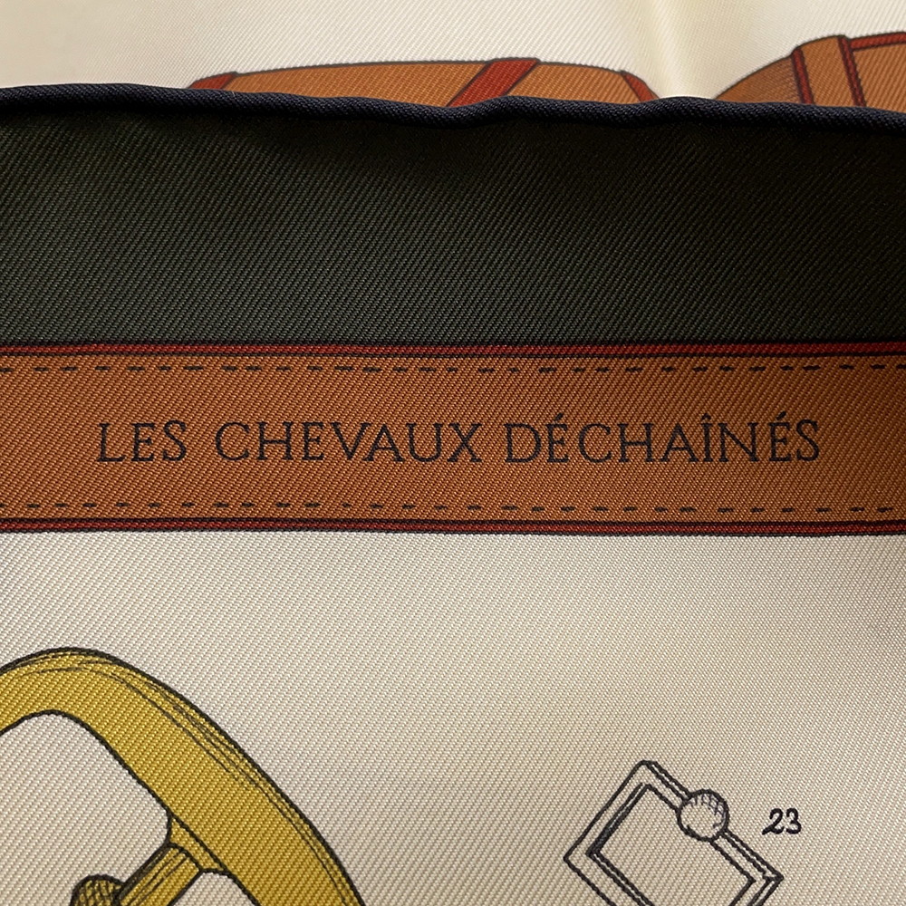 エルメス スカーフ カレ90 シュヴォー・デシェネ シルク HERMES 2025年秋冬