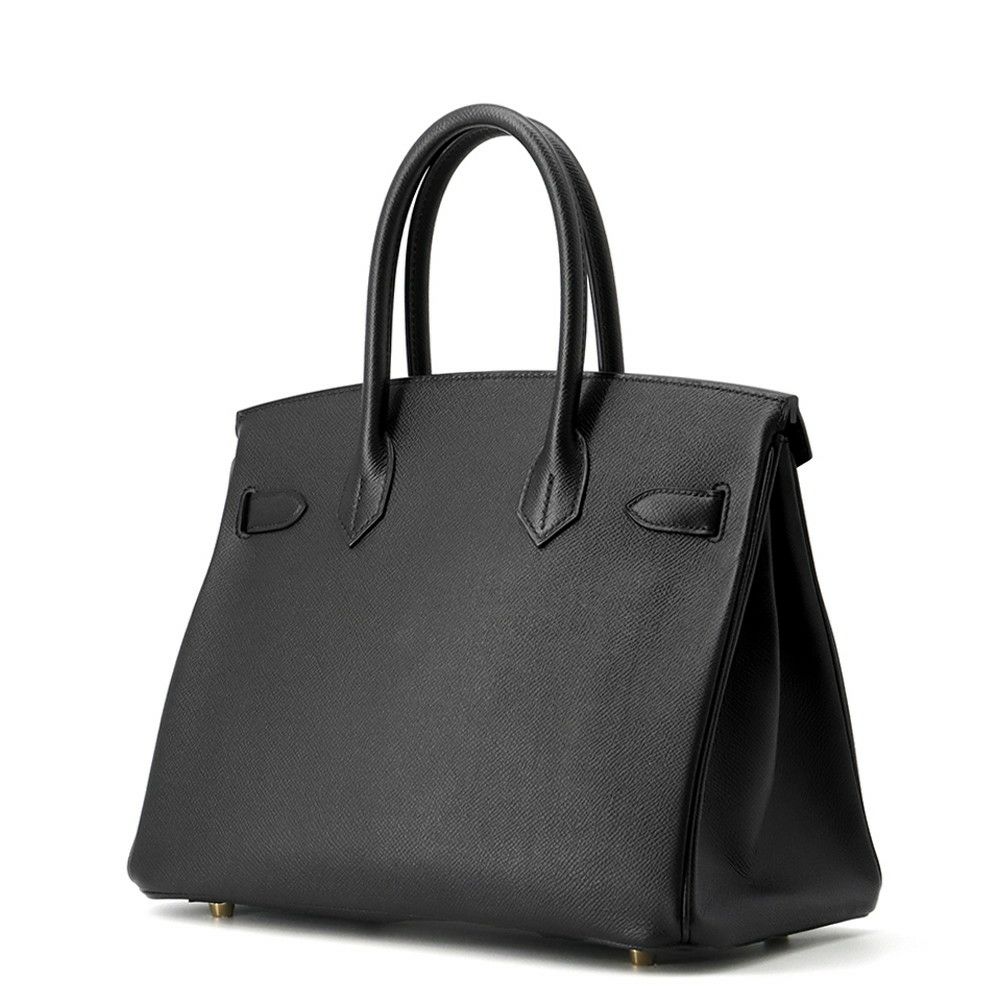 エルメス バーキン30 ブラック/ゴールド金具 エプソン X刻印 HERMES Birkin ハンドバッグ 黒
