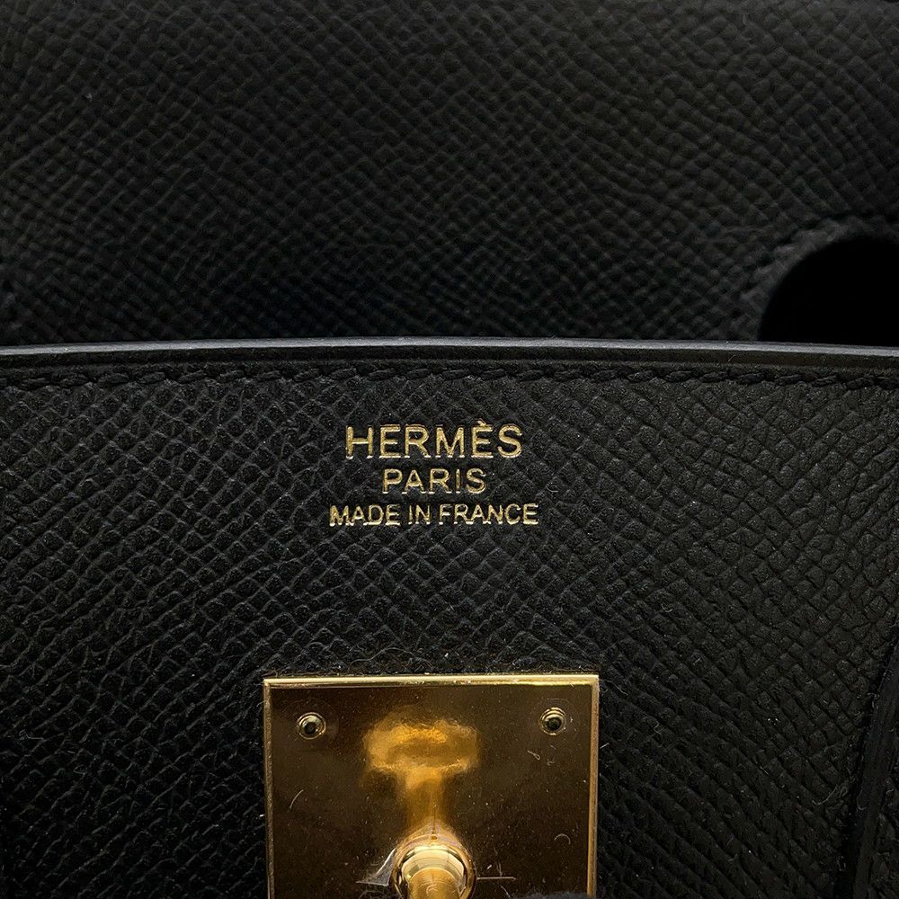 エルメス バーキン30 ブラック/ゴールド金具 エプソン X刻印 HERMES Birkin ハンドバッグ 黒