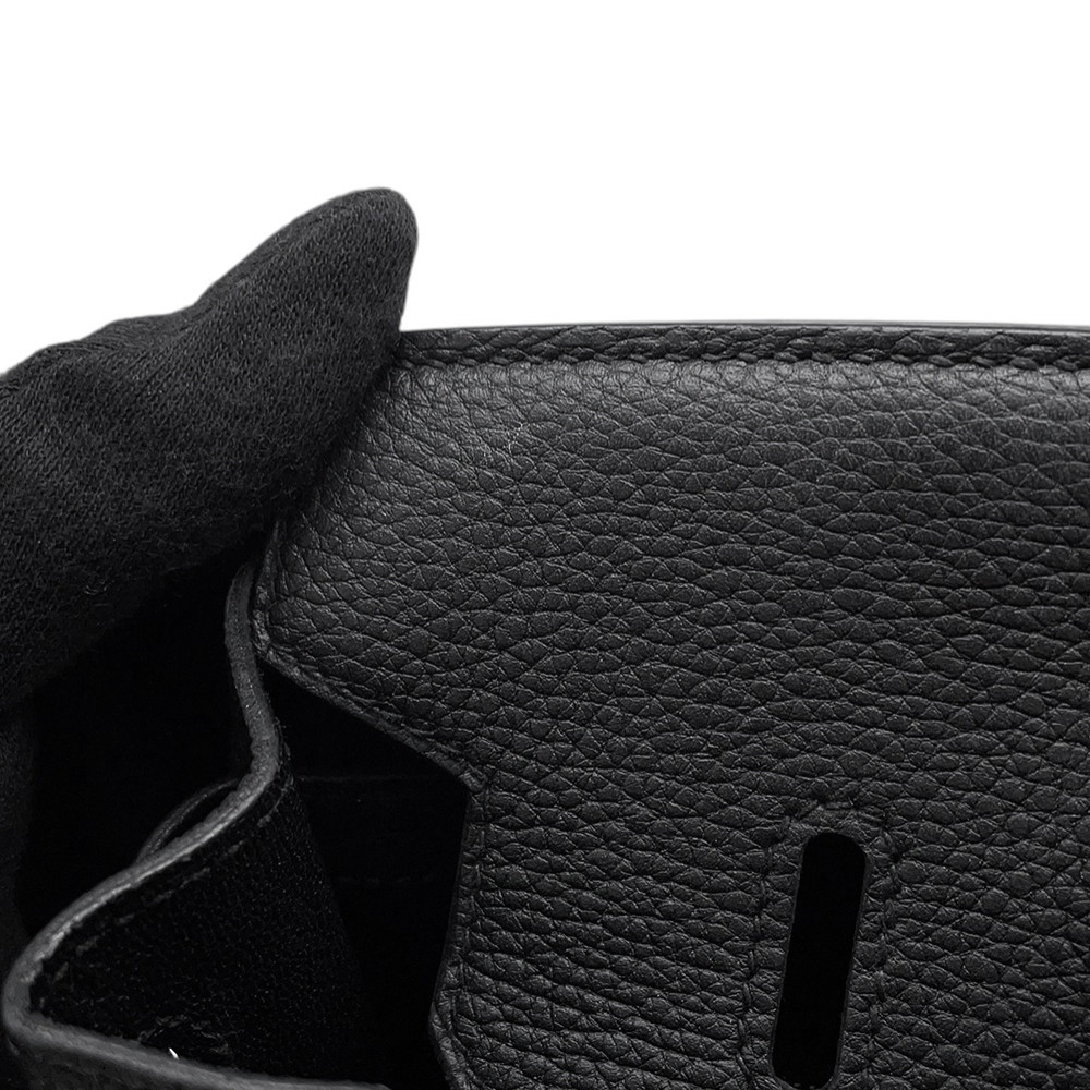 エルメス バーキン25 ブラック/ゴールド金具 トゴ D刻印 HERMES Birkin ハンドバッグ 黒