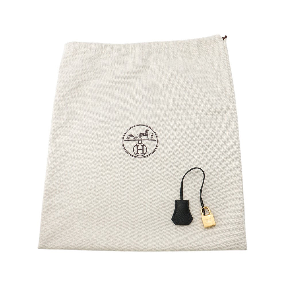 エルメス バーキン25 ブラック/ゴールド金具 トゴ D刻印 HERMES Birkin ハンドバッグ 黒