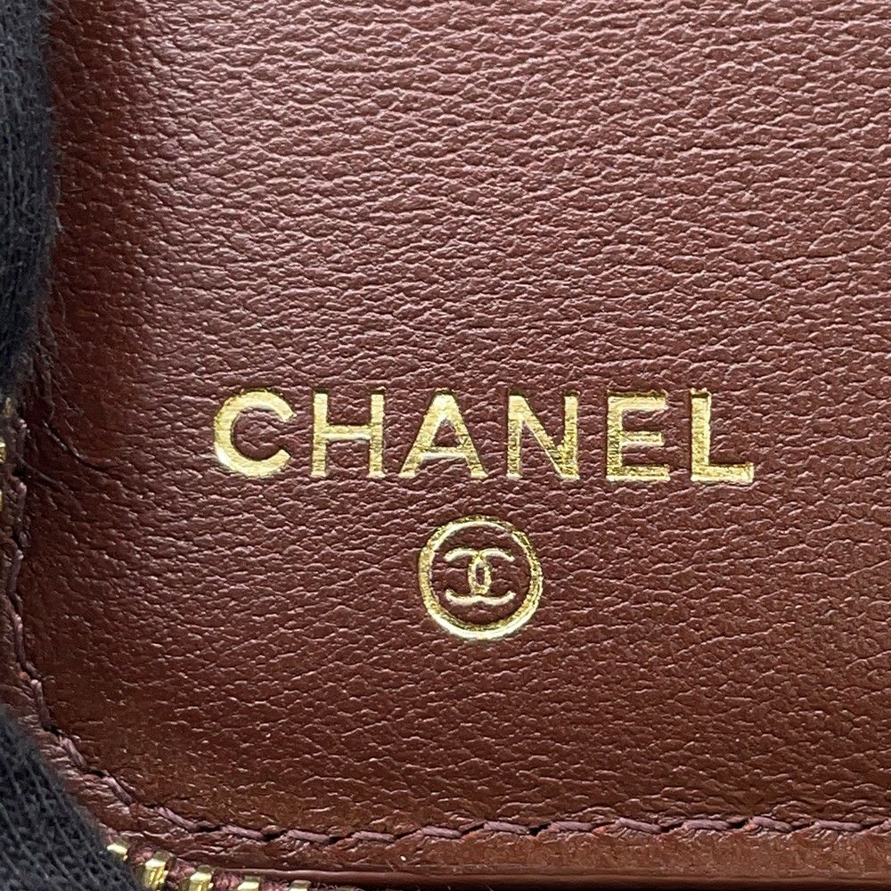 シャネル 二つ折り財布 ココマーク ラウンドジップ コンパクトウォレット  グレインドゴートスキン  AP4918 CHANEL 財布