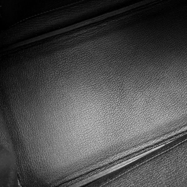 エルメス バーキン30 ブラック/シルバー金具 トゴ U刻印 HERMES Birkin ハンドバッグ 黒