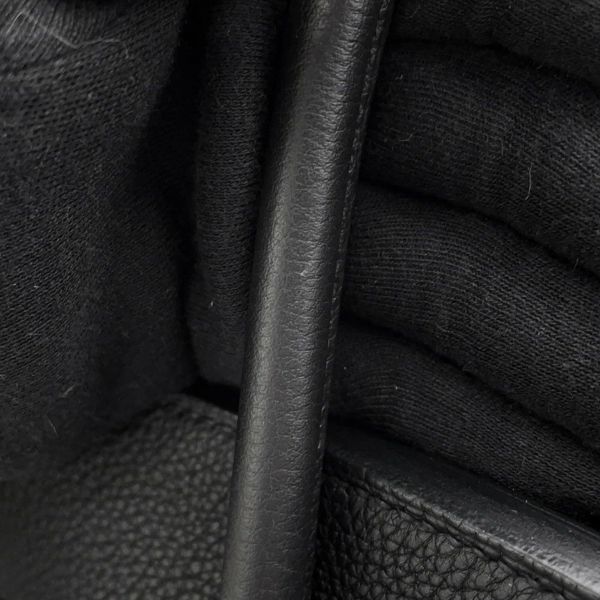 エルメス バーキン30 ブラック/シルバー金具 トゴ U刻印 HERMES Birkin ハンドバッグ 黒