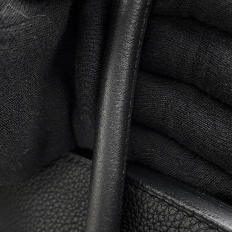 エルメス バーキン30 ブラック/シルバー金具 トゴ U刻印 HERMES Birkin ハンドバッグ 黒