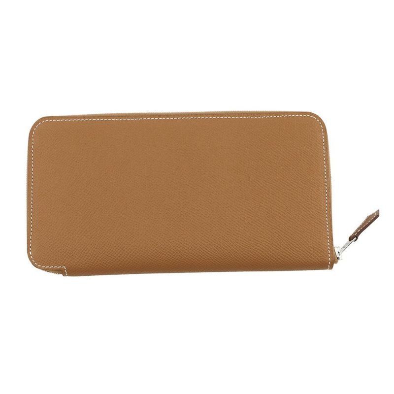 エルメス 長財布 アザップロング シルクイン ゴールド/シルバー金具 エプソン K刻印