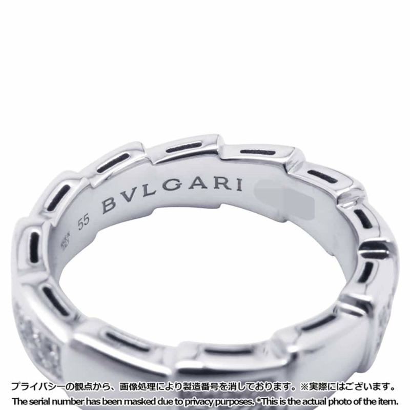 ブルガリ リング ブルガリ セルペンティ ヴァイパー ダイヤモンド K18WGホワイトゴールド リングサイズ55 指輪
