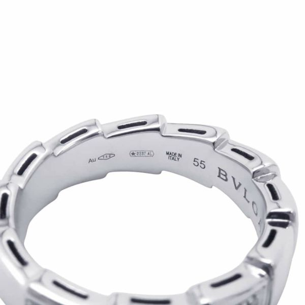 ブルガリ リング ブルガリ セルペンティ ヴァイパー ダイヤモンド K18WGホワイトゴールド リングサイズ55 指輪