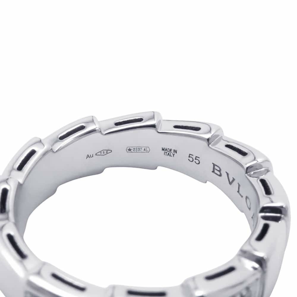 ブルガリ リング ブルガリ セルペンティ ヴァイパー ダイヤモンド K18WGホワイトゴールド リングサイズ55 指輪